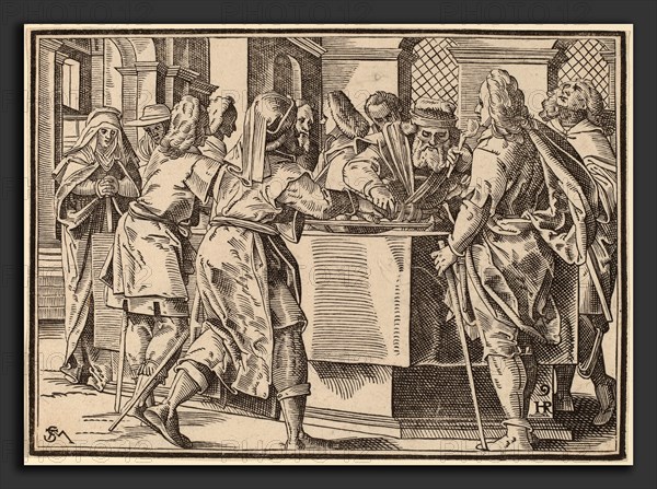 Christoph Murer, Christ Tells His Disciples of the Last Judgment, Swiss, 1558 - 1614, published 1630, woodcut on laid paper