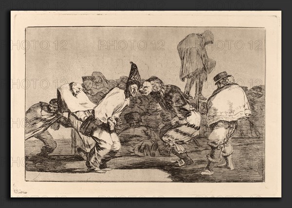 Francisco de Goya, Disparate de Carnabal (Carnival Folly), Spanish, 1746 - 1828, in or after 1816, etching and aquatint [trial proof printed posthumosuly circa 1854-1863]