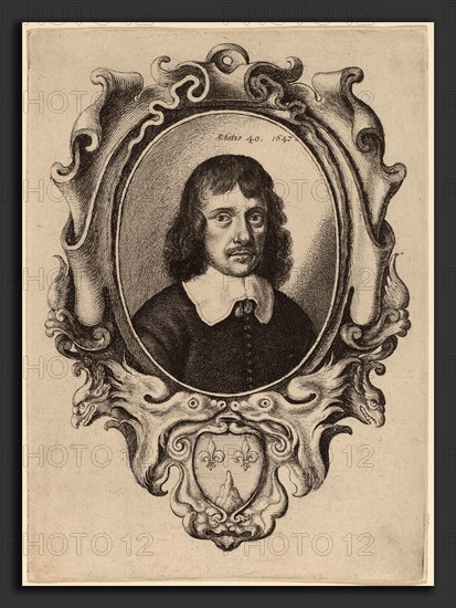 Wenceslaus Hollar (Bohemian, 1607 - 1677), Self-Portrait, 1647, etching