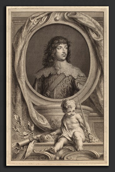 Jacobus Houbraken after Sir Anthony van Dyck (Dutch, 1698 - 1780), William Russell, 1st Duke of Bedford, etching and engraving