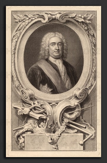 Jacobus Houbraken after Arthur Pond (Dutch, 1698 - 1780), Robert Walpole, 1st Earl of Orford, 1746, etching and engraving