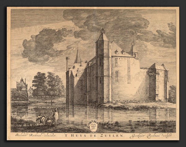 Geertruydt Roghman after Roelant Roghman (Dutch, active 1647), 'T Huys te Zuylen, etching and engraving on laid paper