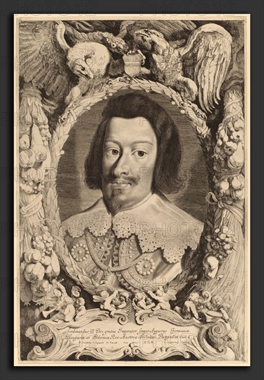 Jonas Suyderhoff after Pieter Claesz Soutman (Dutch, c. 1613 - 1686), Emperor Ferdinand III, etching and engraving