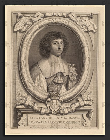 Peter Ludwig van Schuppen after Wallerant Vaillant (Flemish, 1627 - 1702), Louis XIV, 1660, engraving