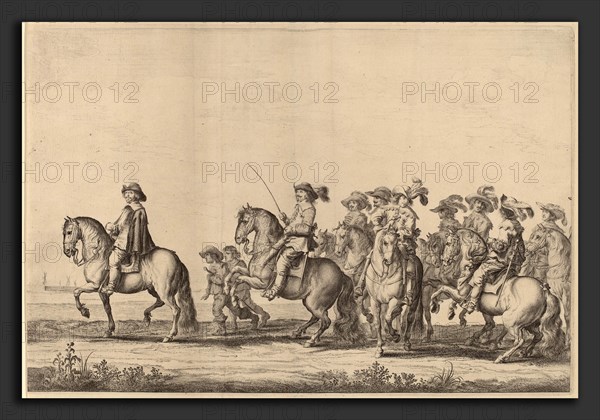Pieter Nolpe (Dutch, 1613-1614 - 1652-1653), Entry of Marie de Medici into Amsterdam [plate 2 of 6], 1639, etching
