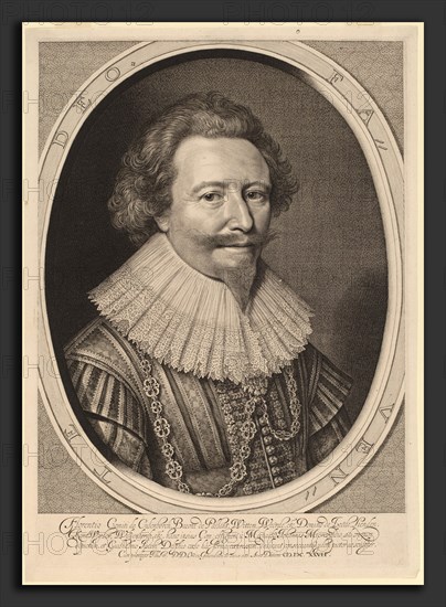 Willem Jacobsz Delff after Michiel van Miereveld (Dutch, 1580 - 1638), Florent II, Count of Pallandt, in or after 1627, engraving