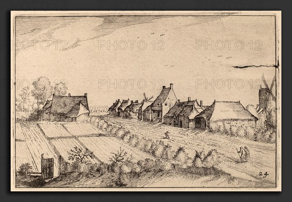 Claes Jansz Visscher after Johannes van Doetechum, the Elder after Lucas van Doetechum after Master of the Small Landscapes (Dutch, 1586-1587 - 1652), Fields and a Road, published 1612, etching