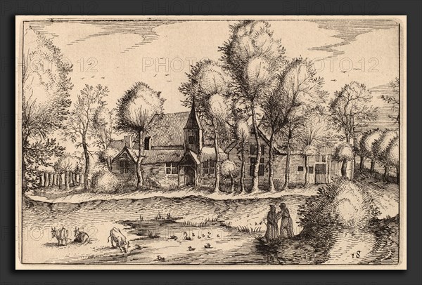 Claes Jansz Visscher after Johannes van Doetechum, the Elder after Lucas van Doetechum after Master of the Small Landscapes (Dutch, 1586-1587 - 1652), A Pond, published 1612, etching