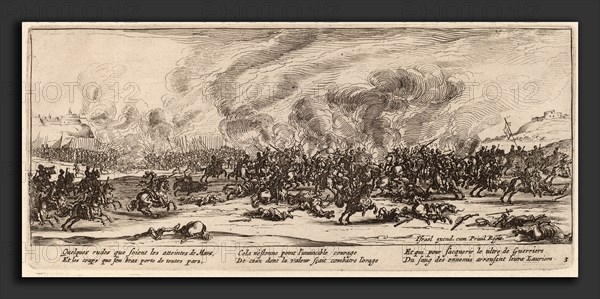 Gerrit van Schagen after Jacques Callot (Dutch, c. 1642 - 1690 or after), The Battle, etching and engraving