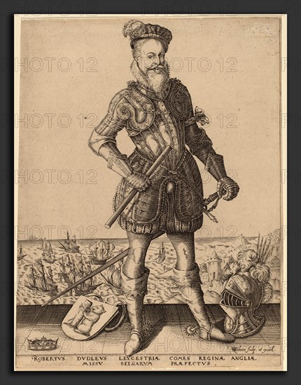 Karel van Sichem after Christoffel van Sichem I (Dutch, c. 1575 - active 1604), Robert Dudley, Earl of Leicester, engraving