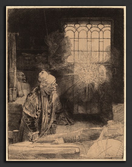 Rembrandt van Rijn (Dutch, 1606 - 1669), Faust, c. 1652, etching