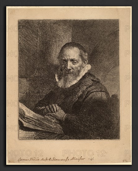 Rembrandt van Rijn (Dutch, 1606 - 1669), Jan Cornelisz. Sylvius, 1633, etching