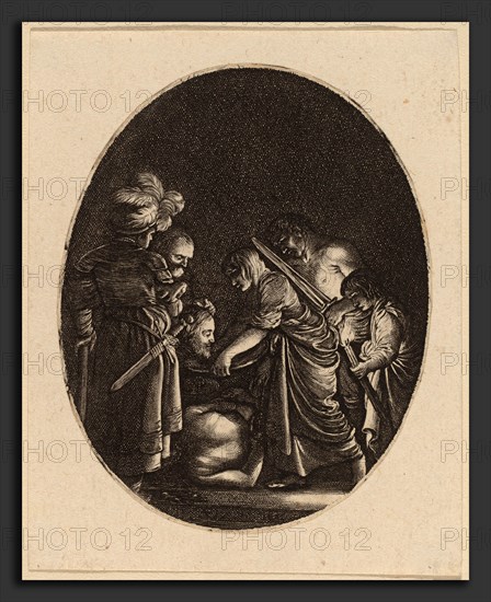 Hendrik Goudt after Adam Elsheimer (Dutch, 1585 - 1648), Beheading of Saint John the Baptist, engraving