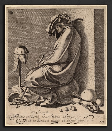 Jacques de Gheyn III (Dutch, c. 1596 - 1641), Mars Sleeping, c. 1618, etching on laid paper