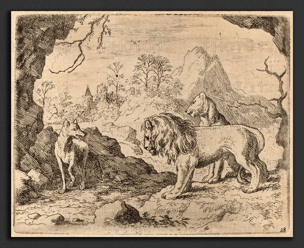 Allart van Everdingen (Dutch, 1621 - 1675), Reynard Promises to Reveal the Hidden Treasure, probably c. 1645-1656, etching