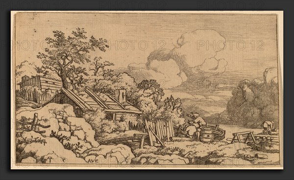 Allart van Everdingen (Dutch, 1621 - 1675), Carpenter's Hut, probably c. 1645-1656, etching