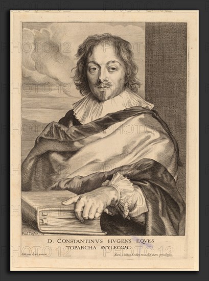 Paulus Pontius after Sir Anthony van Dyck (Flemish, 1603 - 1658), Constantijn Huygens, probably 1626-1636, engraving