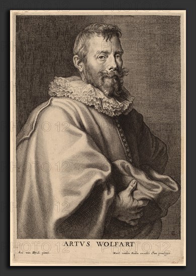 Cornelis Galle I after Sir Anthony van Dyck (Flemish, 1576 - 1650), Artus Wolfart, probably 1626-1641, engraving
