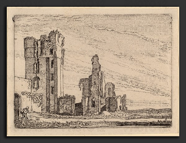 Willem Buytewech (Dutch, 1591-1592 - 1624), Two Ruins (Huys te Kleef near Haarlem), 1621, etching