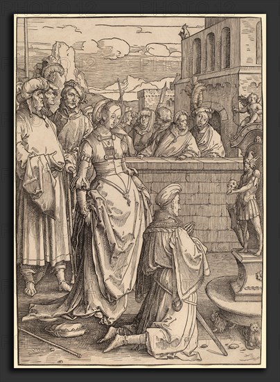 Lucas van Leyden (Netherlandish, 1489-1494 - 1533), Solomon's Idolatry, c. 1512, woodcut