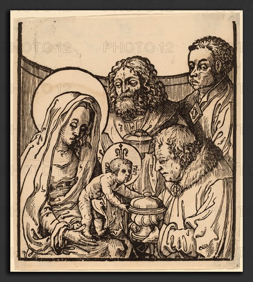 After Lucas van Leyden (Netherlandish, 1489-1494 - 1533), The Adoration of the Magi, c. 1515, woodcut