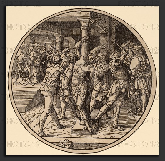 Jacob Cornelisz van Oostsanen (Netherlandish, 1470 or before - 1533), The Flagellation, 1514, woodcut
