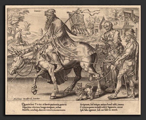 Dirck Volckertz Coornhert after Maerten van Heemskerck (Netherlandish, 1522 - 1590), The Triumph of Tobias, 1559, engraving