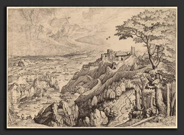 Johannes and Lucas van Doetechum after Pieter Bruegel the Elder (Dutch, active 1554-1572; died before 1589), S. Hieronymus in Deserto (Saint Jerome in the Desert), c. 1555-1557, etching and engraving