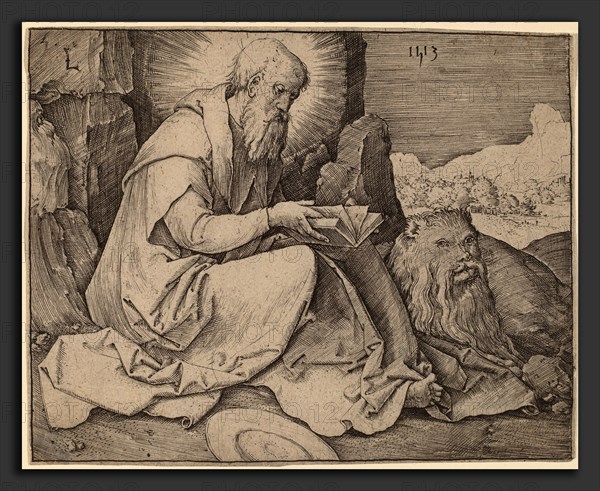 Lucas van Leyden (Netherlandish, 1489-1494 - 1533), Saint Jerome in a Landscape, 1513, engraving