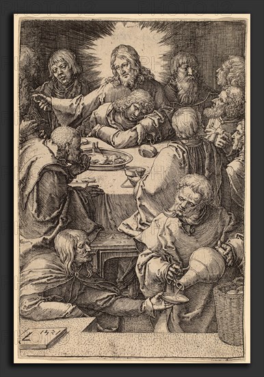 Lucas van Leyden (Netherlandish, 1489-1494 - 1533), The Last Supper, 1521, engraving