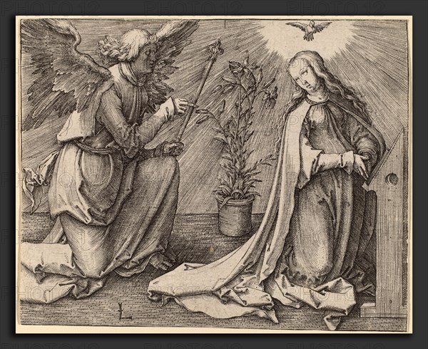 Lucas van Leyden (Netherlandish, 1489-1494 - 1533), The Annunciation, c. 1516, engraving on laid paper
