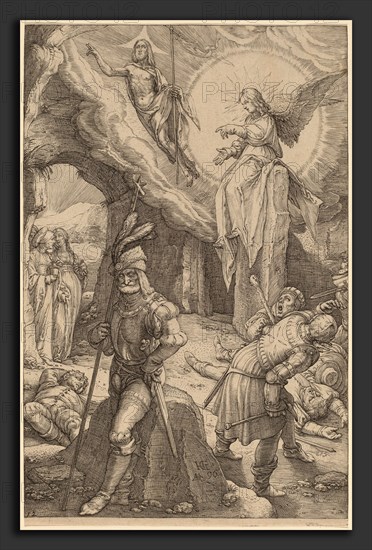 Hendrik Goltzius (Dutch, 1558 - 1617), The Resurrection, 1596, engraving