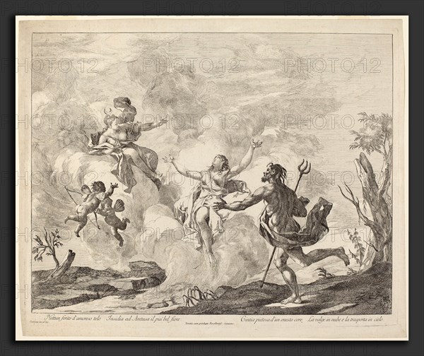 Jacopo Guarana (Italian, 1720 - 1808), Alpheus and Arethusa, 1770-1780, etching and engraving on heavy laid paper