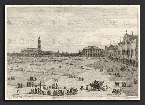 Canaletto (Italian, 1697 - 1768), Pra della Valle, c. 1735-1746, etching on laid paper