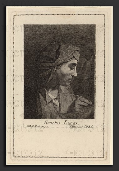 Marco Alvise Pitteri after Giovanni Battista Piazzetta (Italian, 1702 - 1786), Sanctus Lucas, engraving