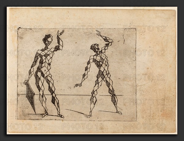 Giovanni Battista Bracelli (Italian, active c. 1624-1649), From "Bizzarie di varie Figure", 1624, etching