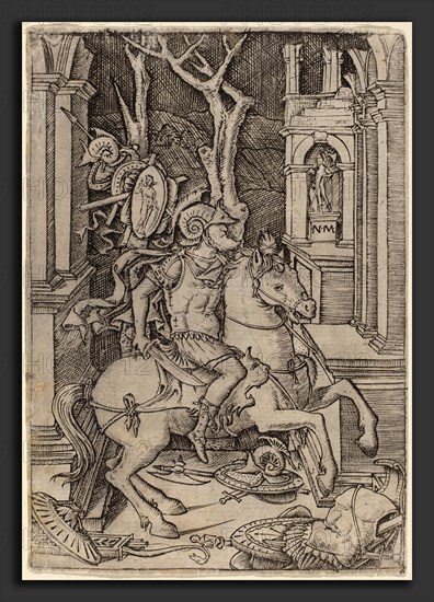 Nicoletto da Modena (Italian, active 1500-1512), Roman Warrior, c. 1507, engraving