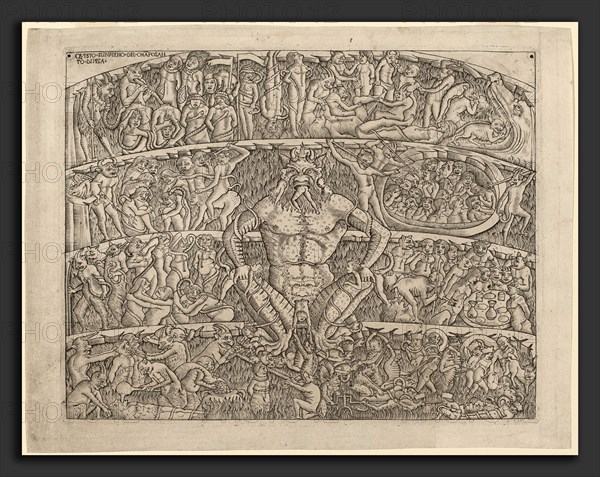 Italian 15th Century, The Inferno, after the Fresco in the Camposanto of Pisa, c. 1480-1500, engraving