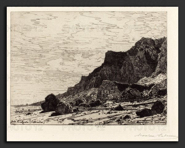 Maxime Lalanne (French, 1827 - 1886), Près Houlgate (Calvados), 1869, etching on Japan paper
