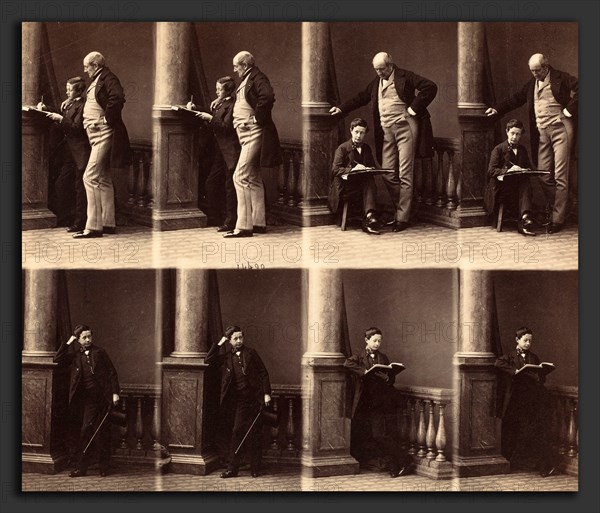 André Adolphe-Eugené Disdéri (French, 1819 - 1889), Monsieur Jadin and Son, c. 1860, albumen print