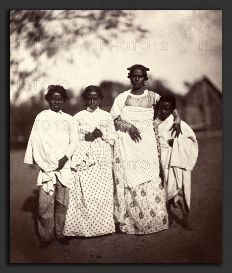 Claude Joseph Désiré Charnay (French, 1828 - 1915), Femme Malgache et Ses Enfants (Plate 3), 1863, albumen print from wet collodion glass negative