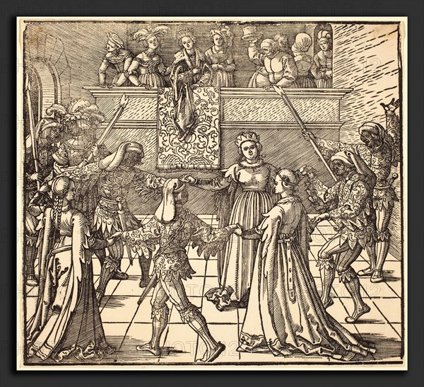 Albrecht DÃ¼rer (German, 1471 - 1528), Masquerade Dance with Torches, probably 1516, woodcut