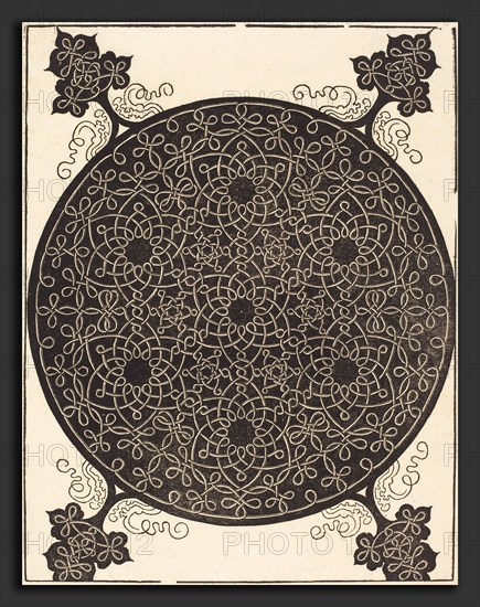 Albrecht DÃ¼rer (German, 1471 - 1528), The Sixth Knot  (combining seven small systems of knots with black centers), probably 1506-1507, woodcut