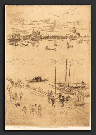 James McNeill Whistler (American, 1834 - 1903), Upright Venice, 1880, etching