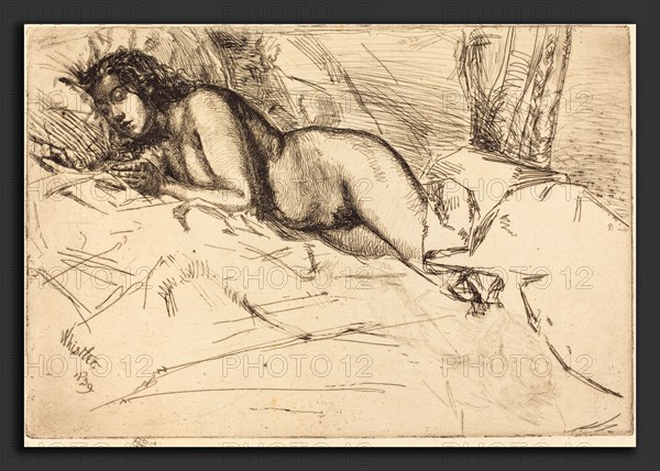 James McNeill Whistler (American, 1834 - 1903), Venus, 1859, etching and drypoint in black on cream wove paper