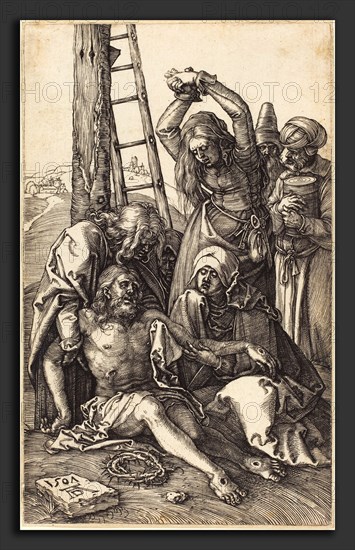 Albrecht DÃ¼rer (German, 1471 - 1528), The Lamentation, 1507, engraving