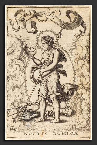 Sebald Beham (German, 1500 - 1550), Luna, engraving