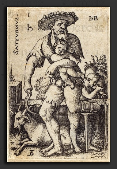 Sebald Beham (German, 1500 - 1550), Saturn, engraving