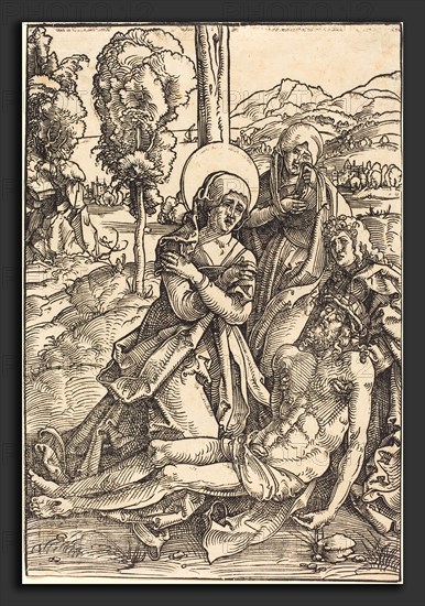 Hans Baldung Grien (German, 1484-1485 - 1545), Lamentation for Christ, 1510, woodcut