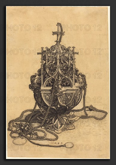 Martin Schongauer (German, c. 1450 - 1491), A Censer, c. 1480-1490, engraving on laid paper